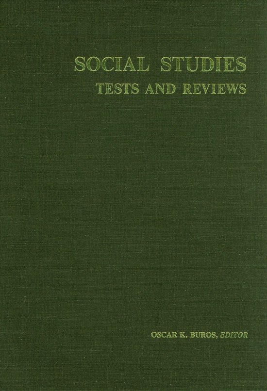 Social Studies Tests and Reviews - cover
