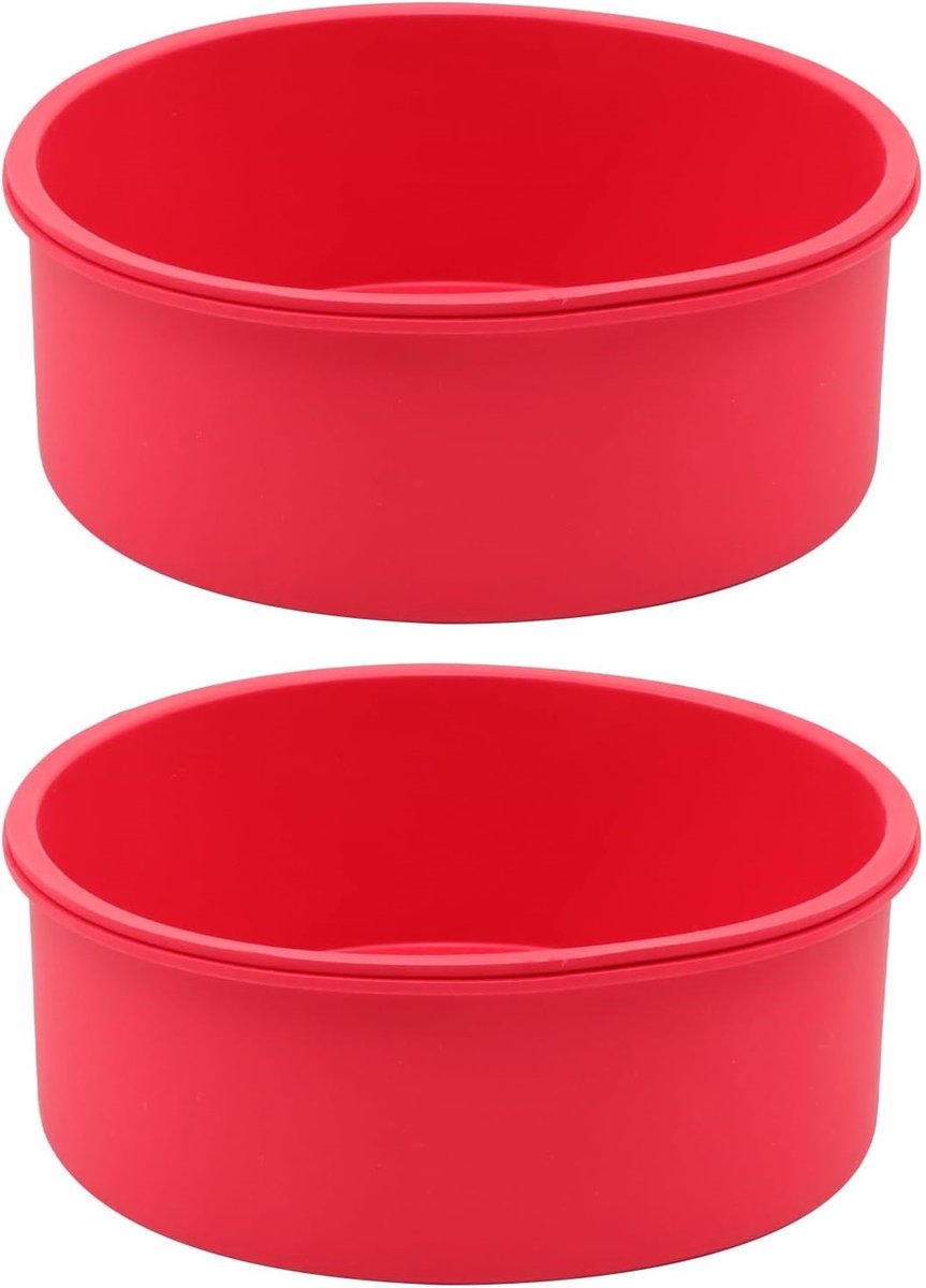 OIMG 2 stuks 6 inch cakevorm siliconen cakevorm - siliconen bakvorm - taartvorm - Broodvorm Rond - rond 16 cm antiaanbak cakevorm bakvorm airfryer - voor DIY kaasbroodcake,chiffoncakes