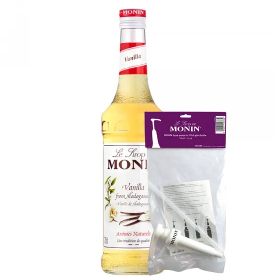 Monin Siroop Vanille 70 cl + pompje
