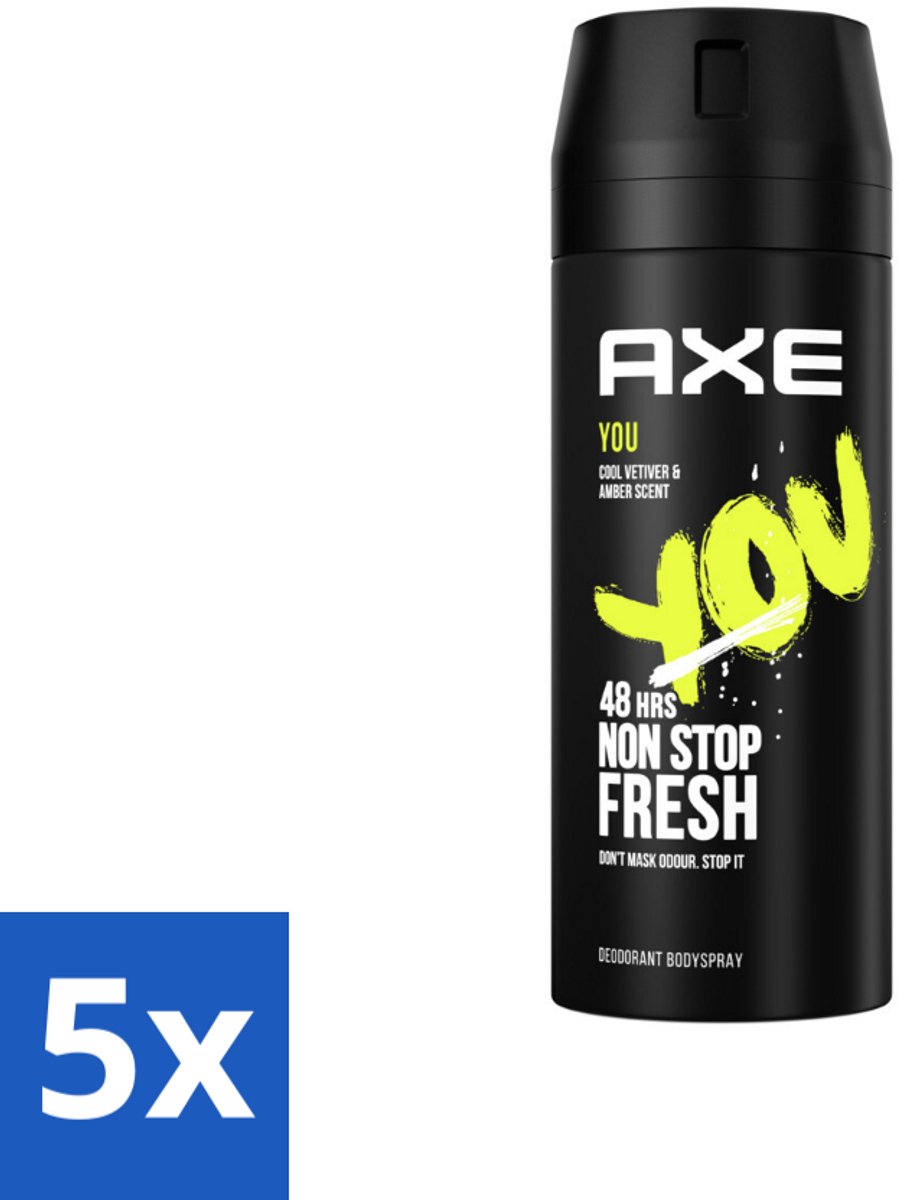 Axe Deodorant Bodyspray You 150 ml - Bulkverpakking - 5 stuks
