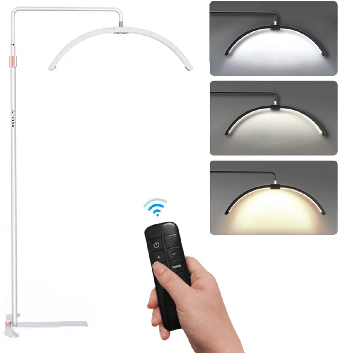 LuminexPro M5 Moonlight - Professionele LED Booglamp 36W - Dimbaar 3200K-5600K