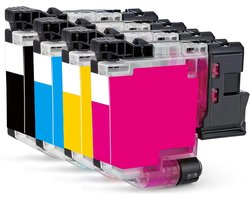 InktDL Huismerk geschikt voor Brother LC-521 inktcartridges - Geschikt voor DCP-J1360DW - J1260W - J1310DW - J1460DW