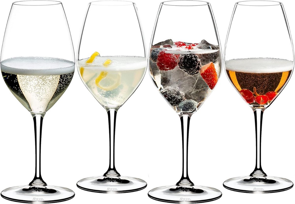 Luxe Champagneglazen Set van 4 – Ideaal voor Cocktails en Prosecco