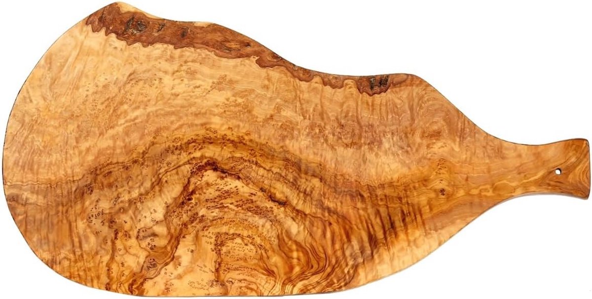 Natuurlijke Olijfhouten Snijplank en Serveertablett - Beschikbaar in Diverse Maten