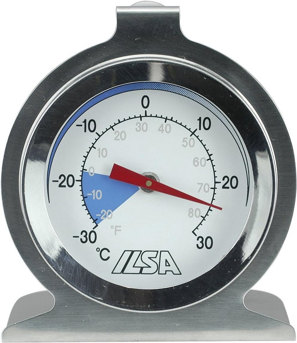 Roestvrijstalen Thermometer voor Koelkast en Vriezer met Celsiuus en Fahrenheit