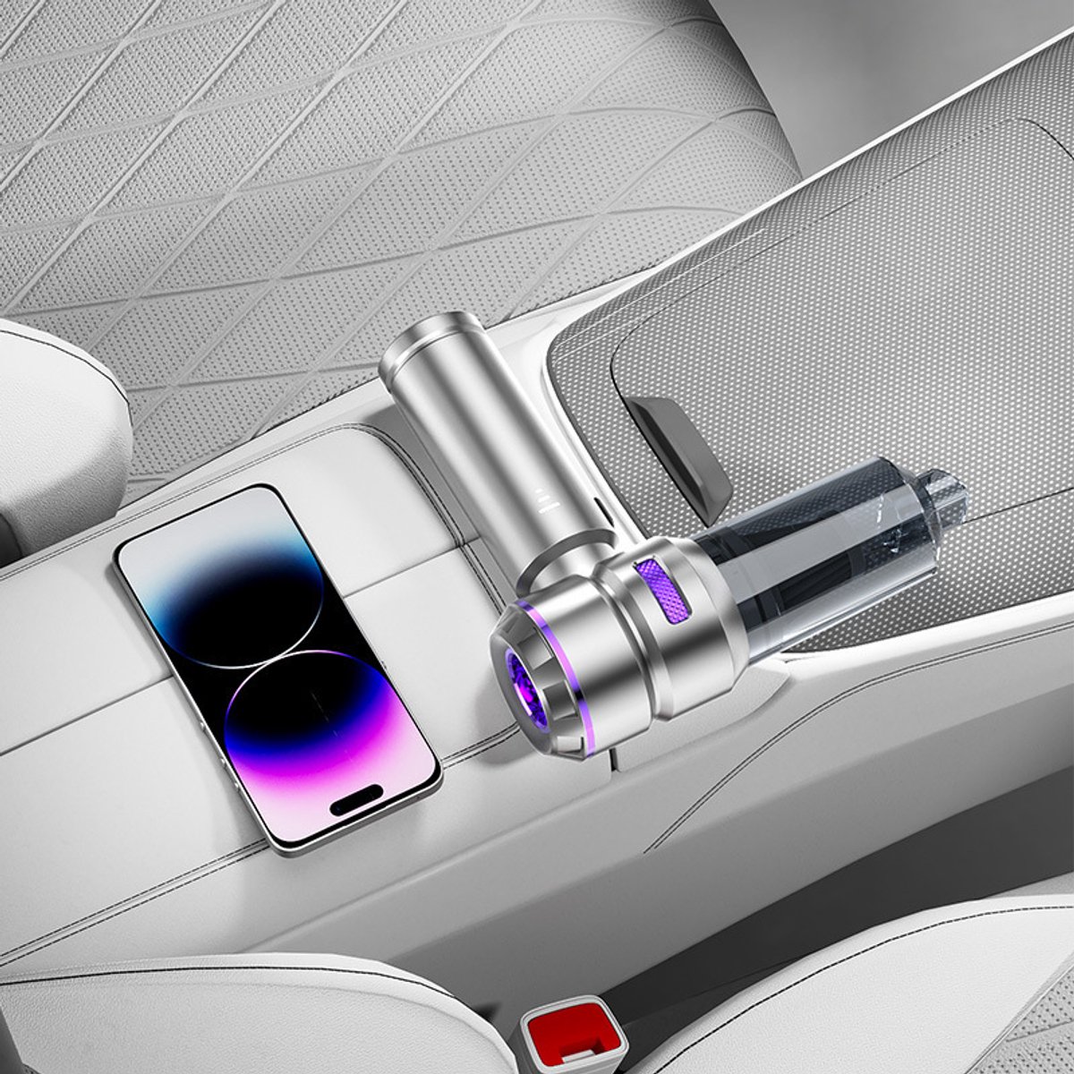 Draagbare auto-stofzuiger | Handzame reiniger met - afbeelding 3