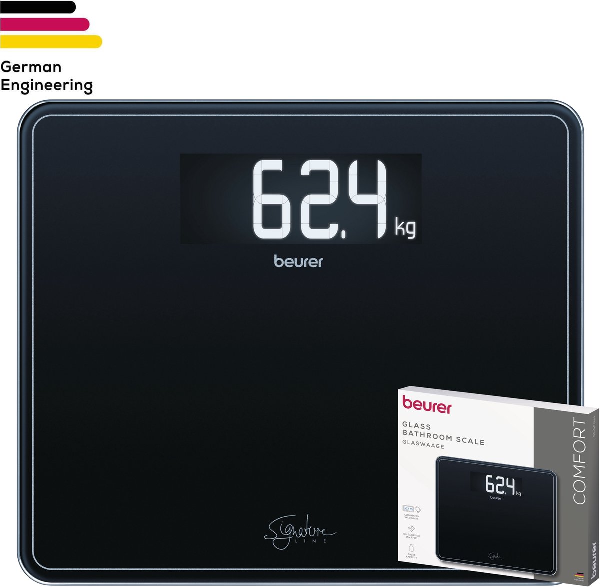 Beurer GS410 - Personenweegschaal - 200kg - Zwart
