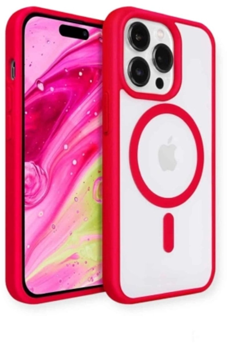 Hihia Case (MagSafe Compatible) for iPhone 14 Pro Max Red
