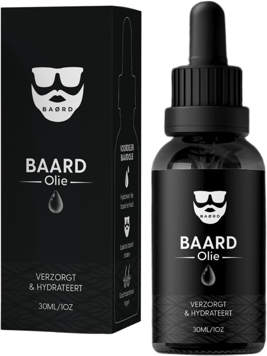 BAØRD Baardolie 30ml - Tegen Baardroos & Jeuk - Voor Korte & Lange Baard - 100% Natuurlijke Oorsprong - Baardverzorging Mannen - Baard Olie - Beard Oil - Baardgroei - Snor & Baard - Kado Heren - Cadeau Voor Hem - Verzorging Vader Cadeautje Man