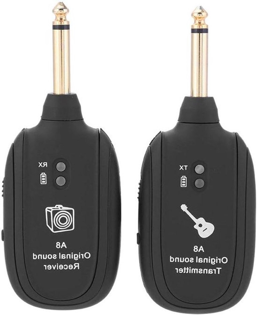Guitar Wireless System - Draadloze audiotransmissieset met ontvangerzender en USB