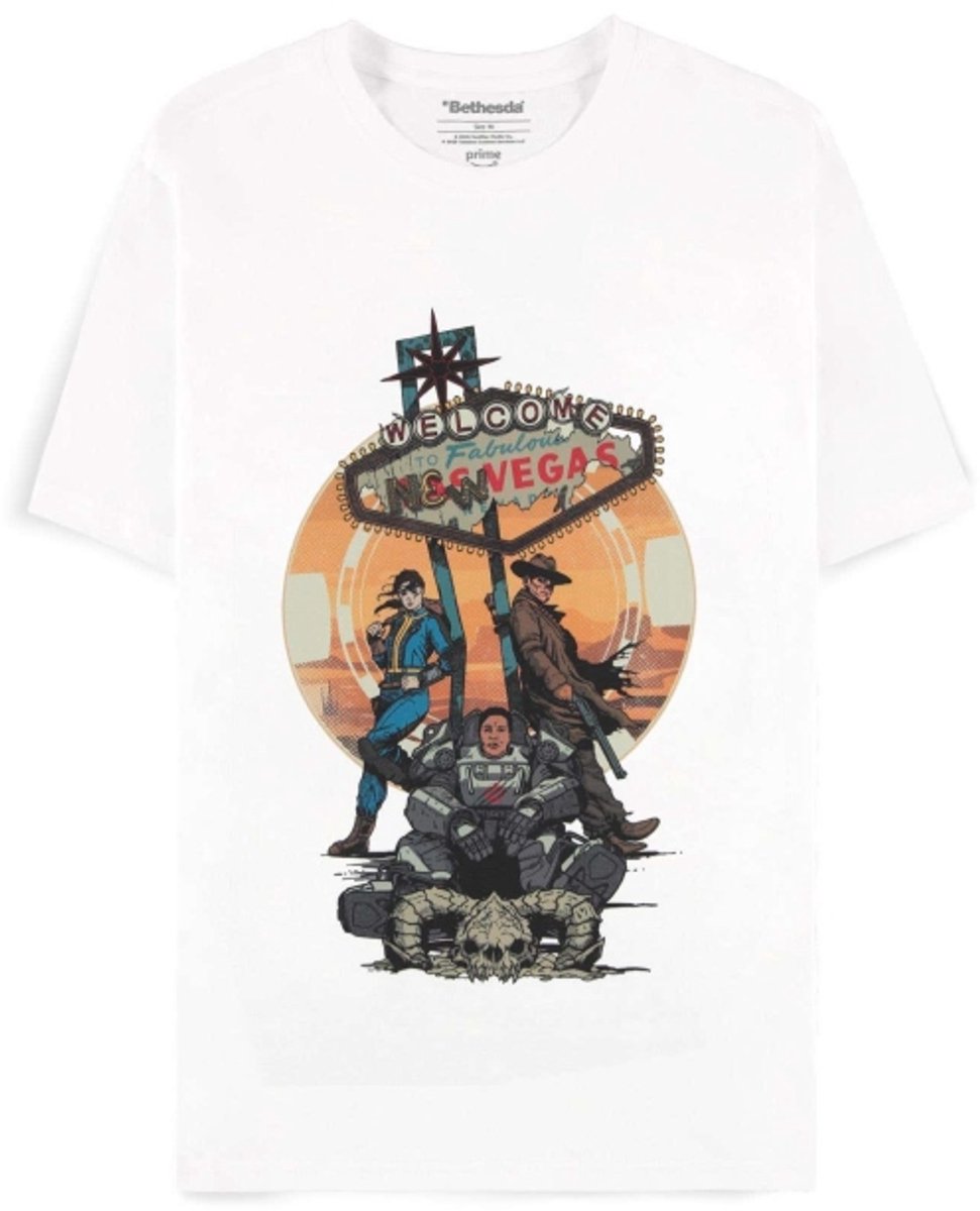 Fallout TV Series - Short Sleeved Heren Tshirt - L - Wit