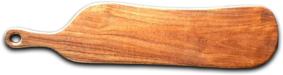 Rico & Plato Teakhouten Tapas- & Borrelplank “Cardamom” – 55 × 13 × 2 cm – Duurzame houten serveer- & snijplank voor hapjes, brood, kazen en horeca