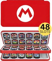 Xainy – Card case XXL rood geschikt voor Nintendo Switch & Switch 2 games | Switch-games opberghoes accessoires | Spellen game hoes houder | Opberg travel box / opbergbox voor OLED / Lite consoles | Beschermhoes 48 card slots