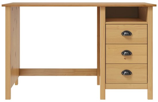 Massief grenen, kernbeuken of wildeiken houten bureau op maat