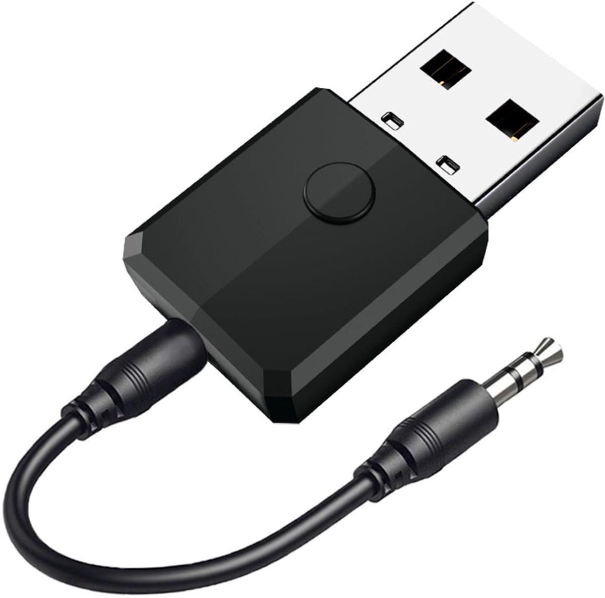 Ynkkvre - Bluetooth-adapter - Bluetooth 5.0 - Bluetooth 4-in-1 Audio Transmitter Receiver – USB & 3.5mm – Draadloze Bluetooth Adapter voor TV, PC, PS4, Auto & Speakers – TX/RX – Plug & Play – 10m Bereik