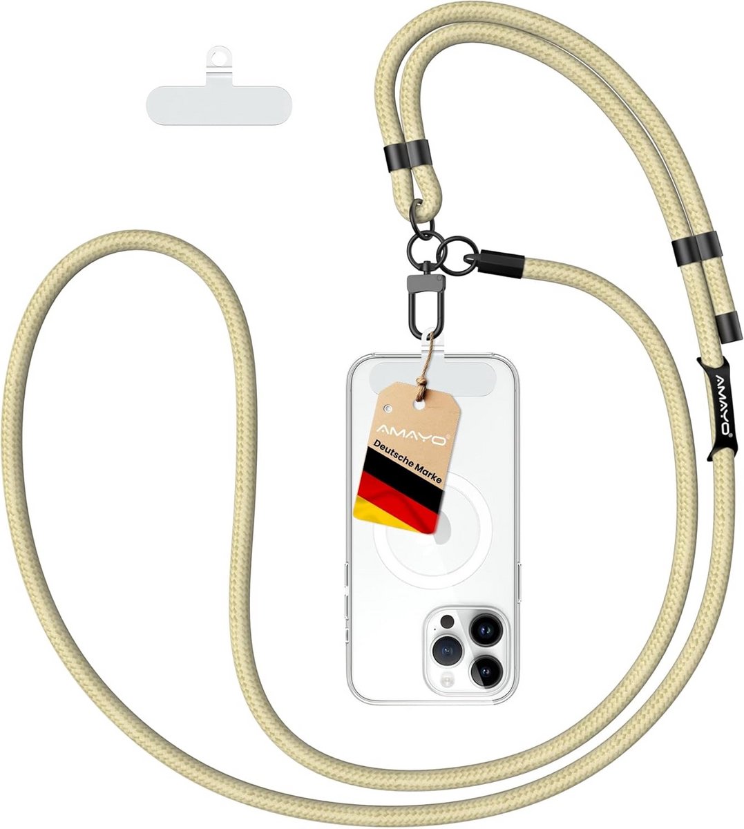 Universele Telefoonketting met Verstelbaar Koord - Houd Je Smartphone Altijd Bij de Hand