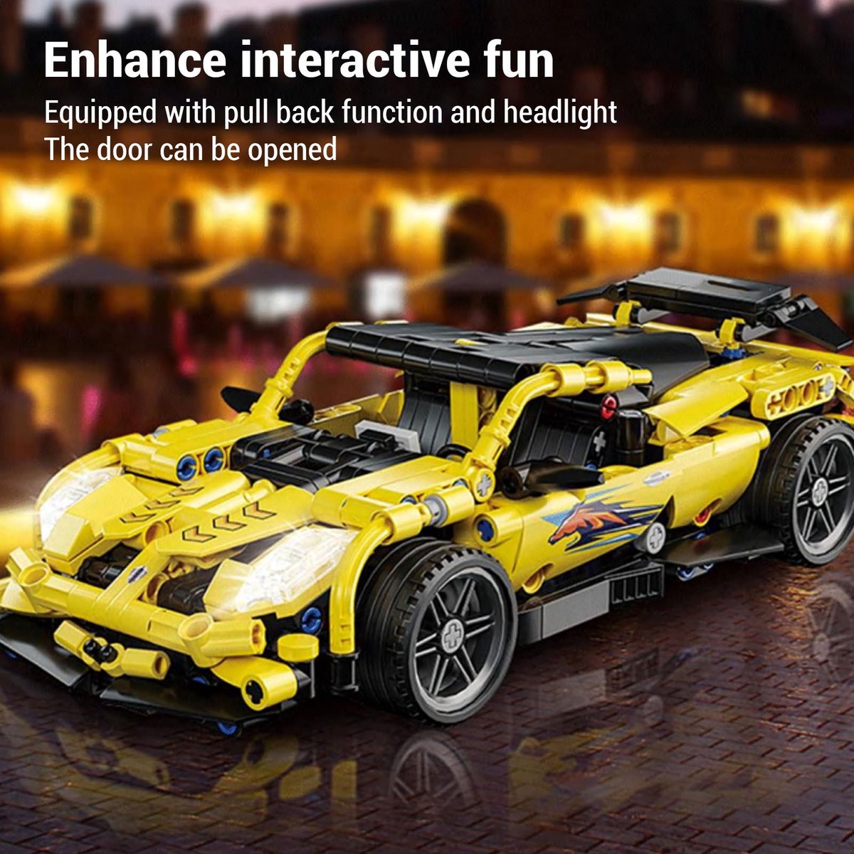 Sportwagen Bouwstenen 509 Stukken Prachtige, Coole Interactieve Racewagen Model Bouwstenenset