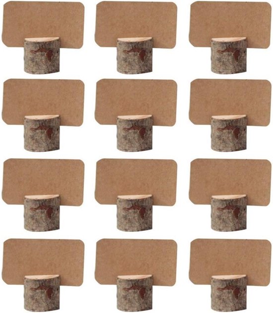 UNICRAFTALE Wenskaartenstandaard met 4 niveaus van hout