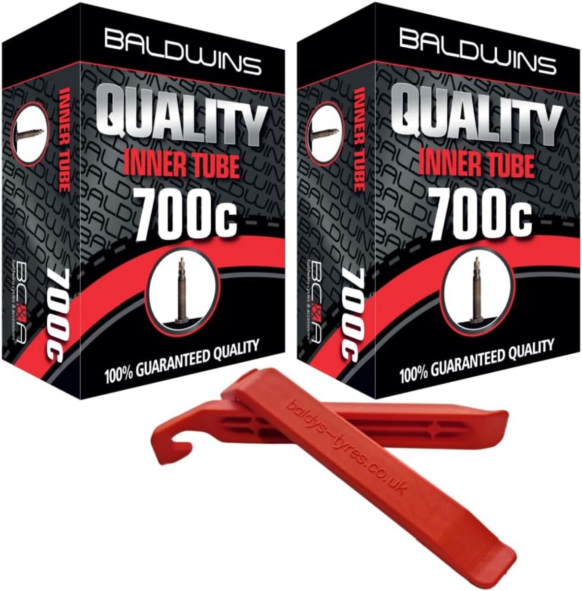 Binnenband Fiets 700c x 20-25c met 40mm Frans Ventiel (2 Stuks)