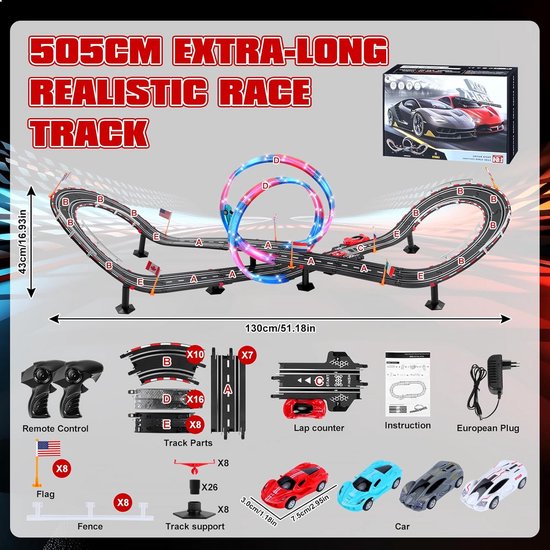 Elektrische racebaan - 1:43 aanbieding bij Intertoys