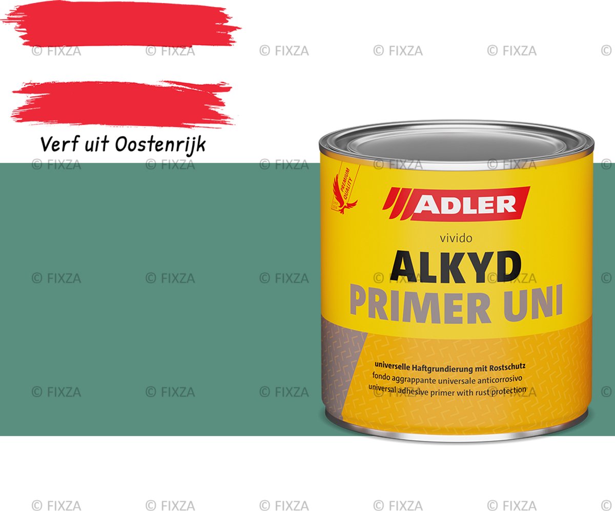 ADLER Alkyd Primer Uni – groen – 750 ml – 1K Hechtprimer & Roestwerende Metaalgrondverf voor IJzer, Staal, Zink, Aluminium & Kunststoffen – Sneldrogend – Binnen/Buiten
