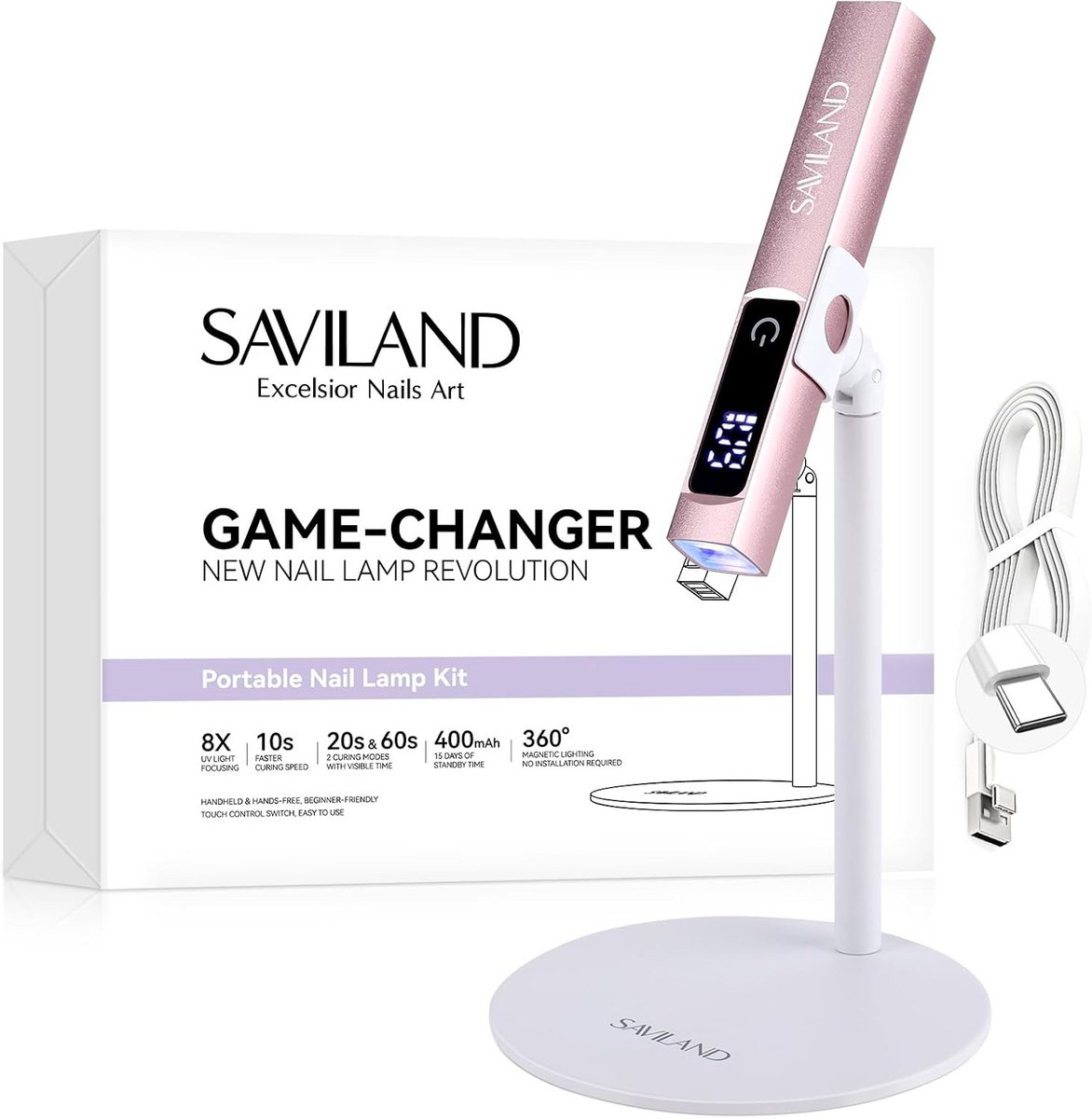 Draadloze Mini UV Nagellamp 5W - Draagbare USB Gel Droger voor Acryl & Gelnagellak