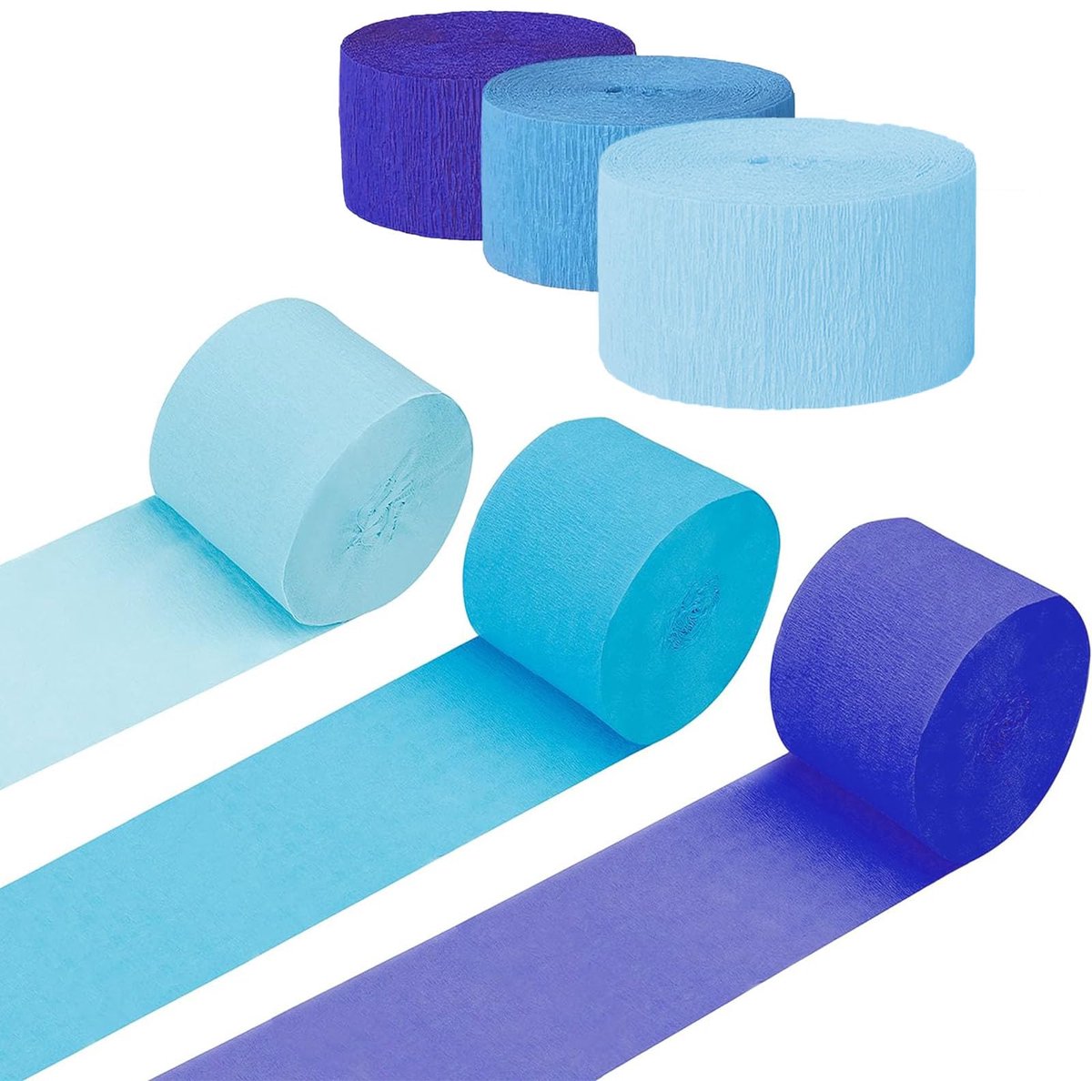 IMPERATORIS® Crepepapier - Crepe Papier Platte Vellen - Knutselen met Papier - Knutselspullen Scrapbooking - Ideaal voor Evenementdecoraties, Scholen en Kantoren - 6 Stuks