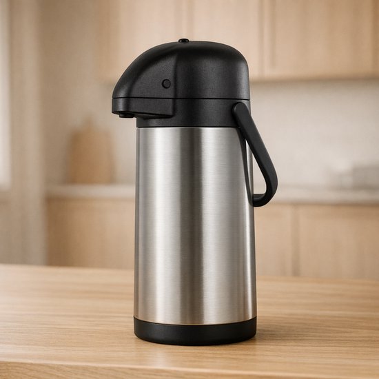 Koffiekan/thermoskan - 1,5 liter - RVS - dubbelwandig | Fun en Feest