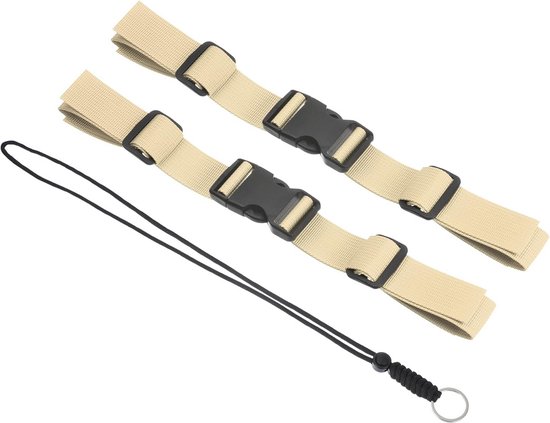 3-delige Verstelbare Borstriem Voor Rugzak - 2,5 Cm Breed - Universeel - Met Snelsluiting - Zwart, Groen, Grijs - Voor Wandelen, Joggen, Reizen