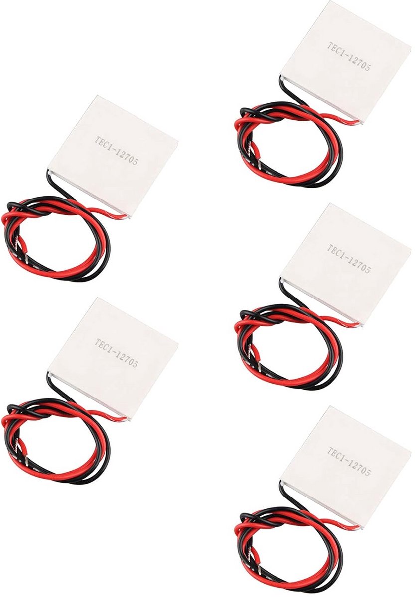 5 Stuks Peltier Koelmodule 40x40mm 12V 45W Thermische Koeler voor Elektronica Koeling