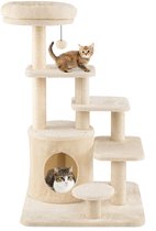 Zoofari Krabpaal voor katten 39 cm - Hoogte 60 cm - Crèmekleurig