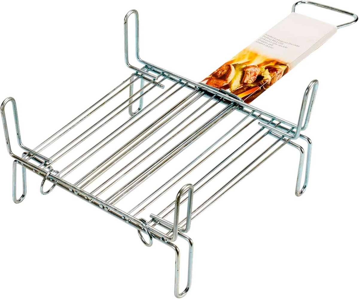 Dubbele Bakplaat voor Barbecue, Gegalvaniseerd Staal, 25 x 25 cm