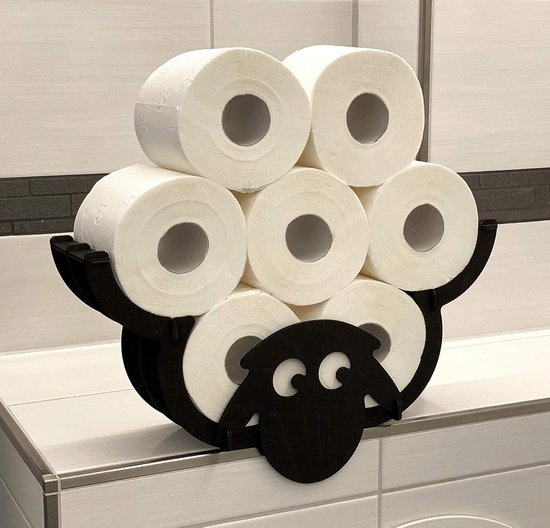 Grappige Toiletpapierhouder Schaap - 16 X 8,5 Cm - Voor 42 Mm Rollen - WC Rolhouder Cadeau
