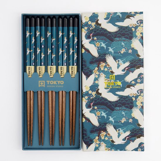 Chopsticks eetstokjes 22,5 cm Bird 5 stuks Tokyo Design Studio
