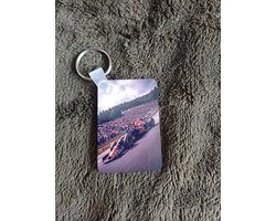 Gepersonaliseerde Dubbelzijdige Sleutelhanger met Eigen Foto & Tekst | Rechthoekig Design | Cadeau met Naam & Afbeelding