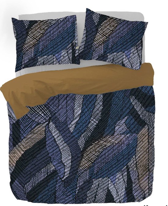 Kayori Kymani Dekbedovertrek Egyptisch Satijn - 260x200-220 + 2 slopen - Lits-jumeaux 100% Egyptisch Katoensatijn - Goud van Merkloos — afbeelding 3