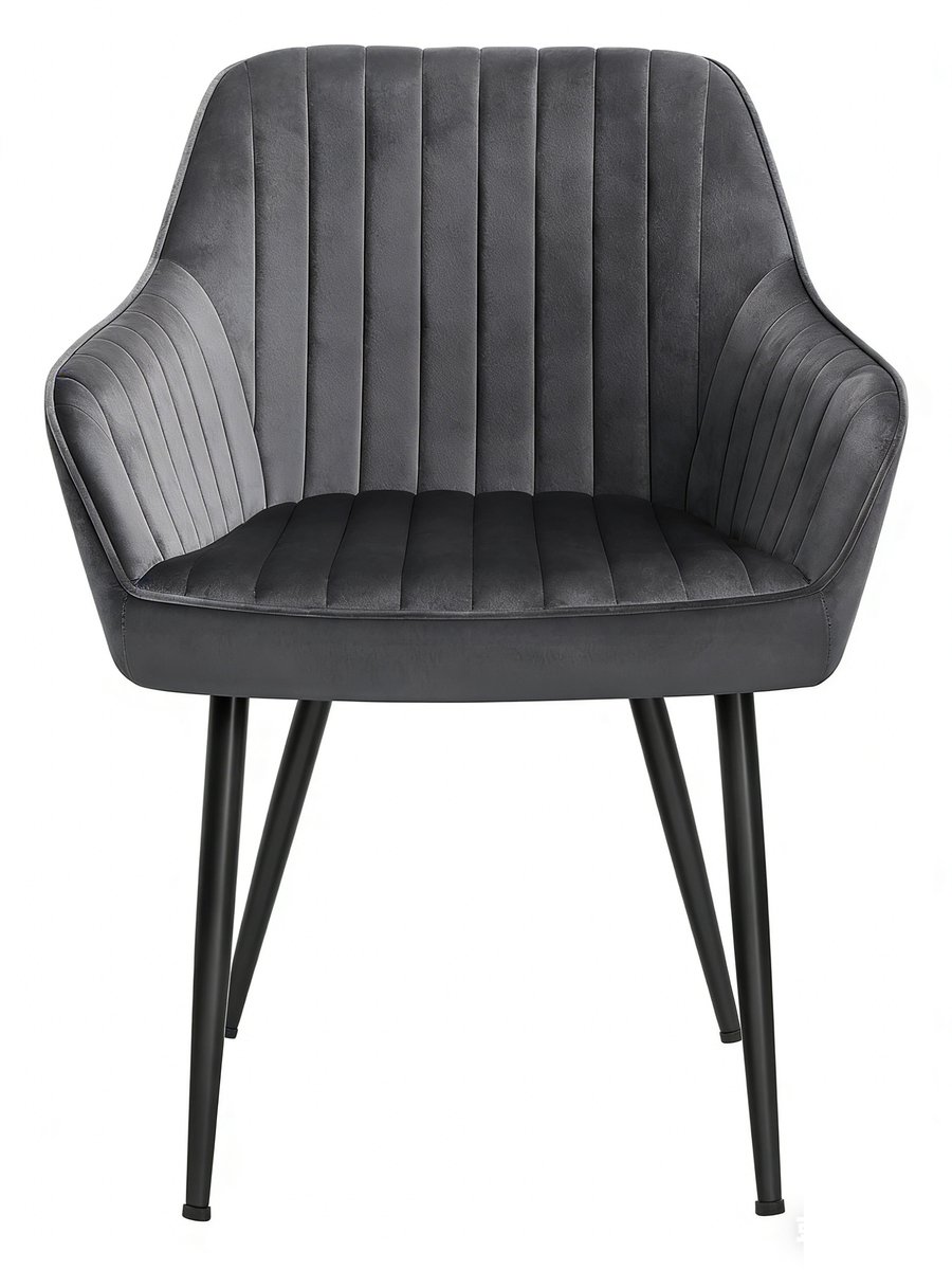 Eetkamerstoel,62,5x60x85 cm, grijs armstoel, loungestoel, make-up stoel met huidvriendelij