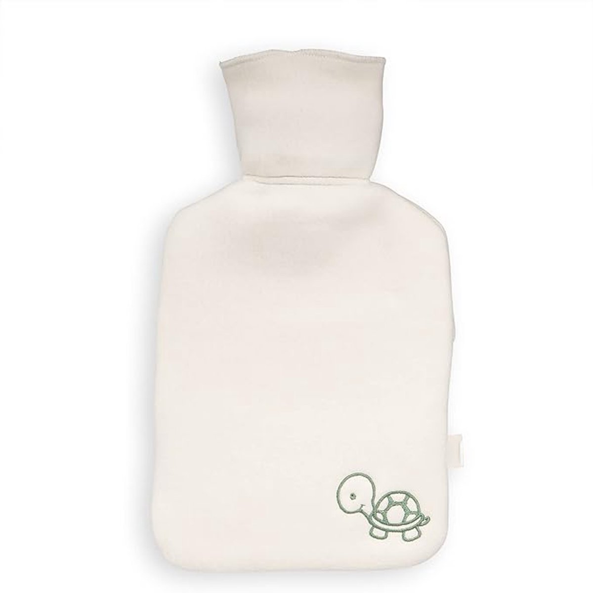Famanu - Biologisch katoenen warmwaterkruik 1L – natuurlijk rubber met GOTS certificaat