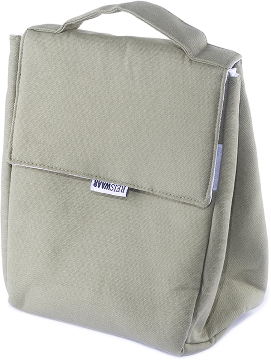 ReisWAAR Lunchbag - Legergroen - Katoen