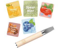 Stoppen met roken - Flavourstick + 5 smaken - Alles-in-één-pakket - Alternatief op Ademhalingsketting - Geen Nicotine - Geen Rook & Geen Damp - Natuurlijke Oliën - Klik Bolletjes