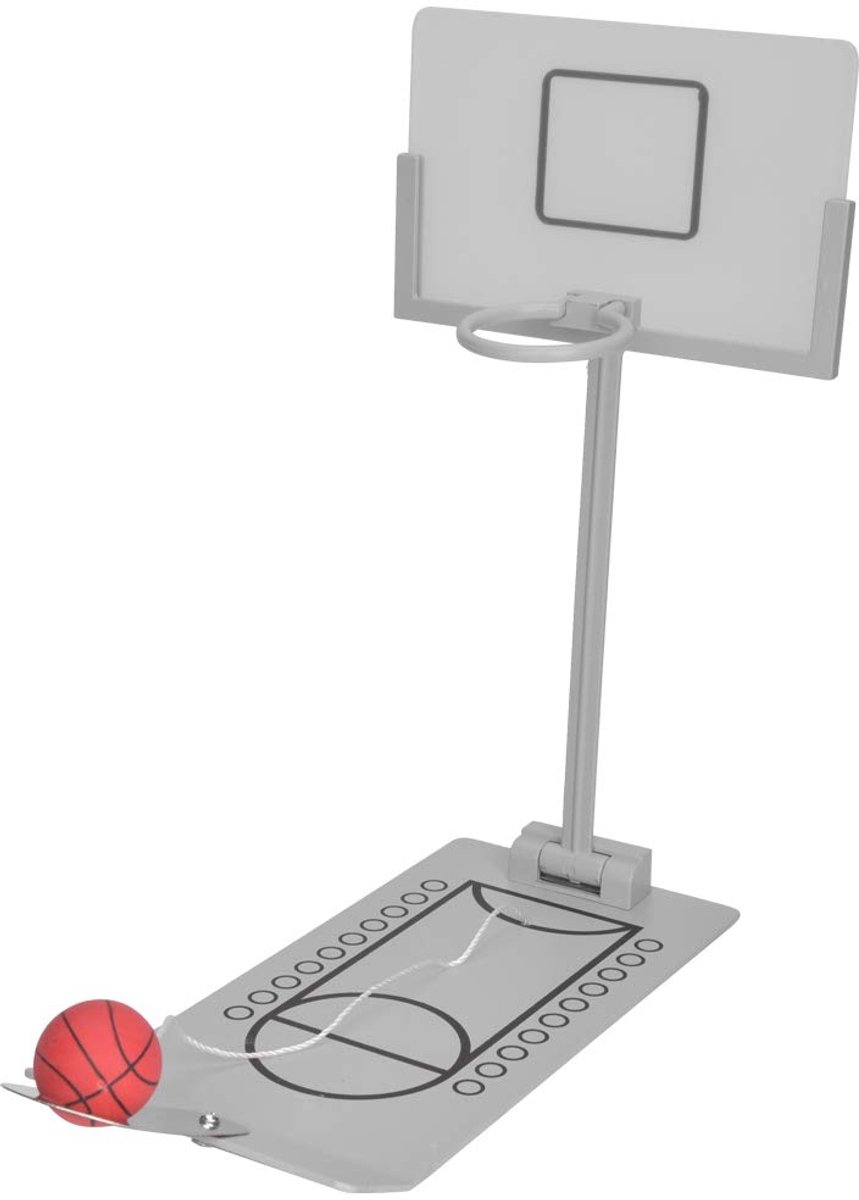 Mini-basketbalmachine, inklapbaar, van aluminiumlegering, innovatief mini-spel, drukvermindering, voor op kantoor en op reis