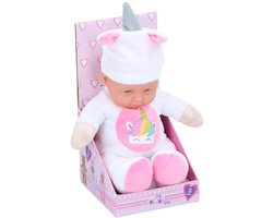 My Baby & Me Baby Doll Dress Up - Babypop van Pluche en Kunststof - Zacht Lijfje voor Knuffelen - Drie Verschillende Designs - Geschikt vanaf 1 Jaar - 31,5 cm - Beige