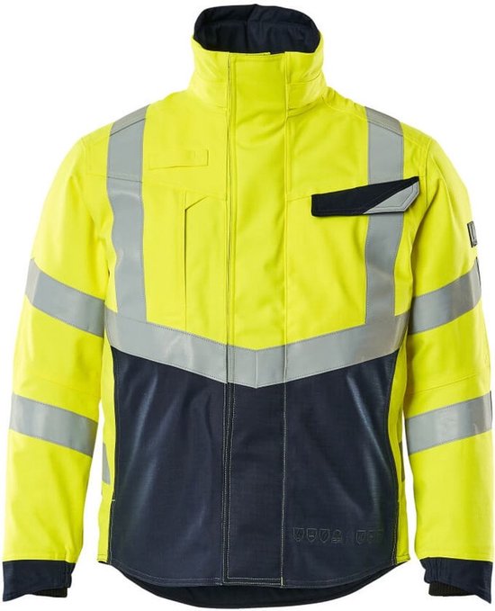 Veste d'hiver Mascot Multisafe 19835-217 - Jaune haute visibilité/bleu marine foncé - XS