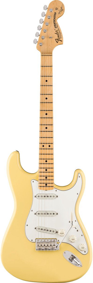 Fender Yngwie Malmsteen Stratocaster MN Vintage White - Custom elektrische gitaar