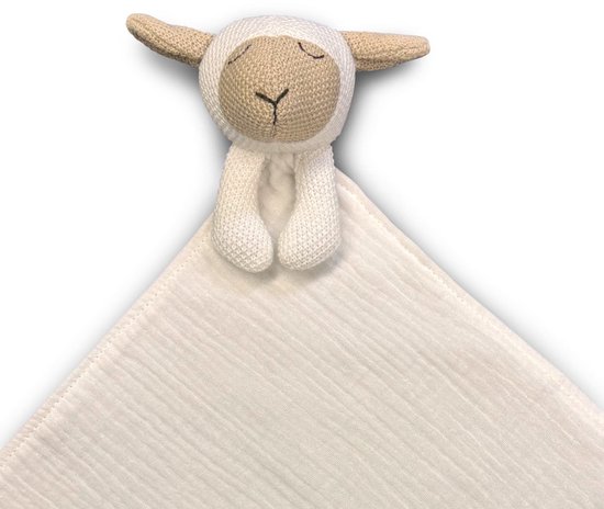 Funnies Tutdoek - Luna - schaap - knuffel - tutdoek - cream - slaapknuffel van Merkloos — afbeelding 2