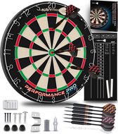 Navy Strikes Dartbord Performance Pro - Incl 6 Dartpijlen & Scorebord - Sisal - Triangle Wire - 45.1 cm