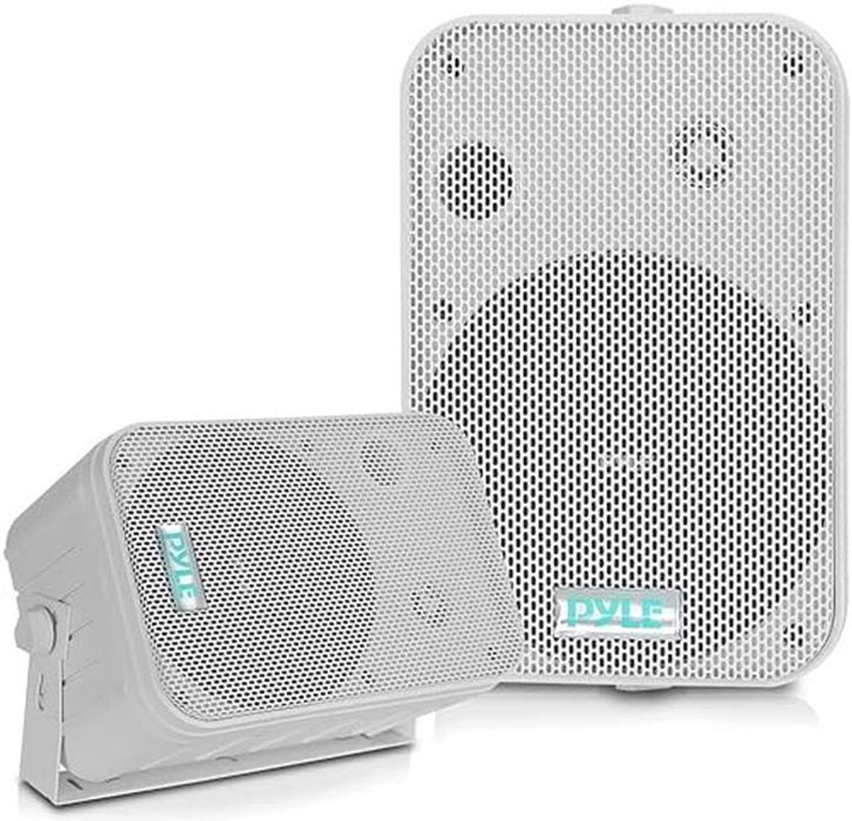 Pyle Speaker – 2-Way Speakers -Ceiling Speakers -Outdoor Speakers- Sturdy Universal Mount - 500 W- Suitable for Pool, Patio and Indoor Use-White