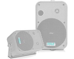Pyle Speaker – 2-Way Speakers -Ceiling Speakers -Outdoor Speakers- Sturdy Universal Mount - 500 W- Suitable for Pool, Patio and Indoor Use-White