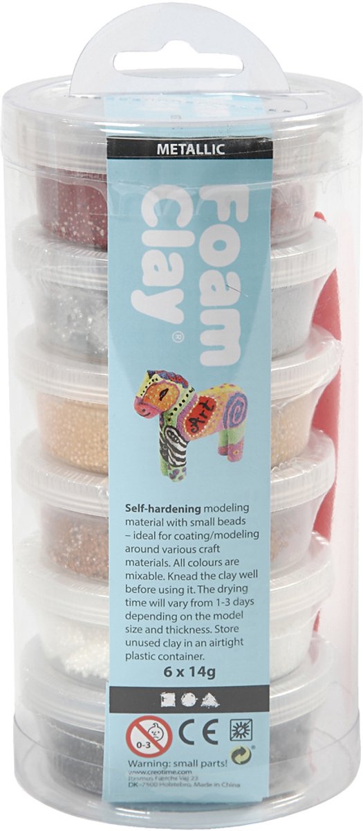 Foam Clay®, 6x14 gr, kleuren assorti — afbeelding 5