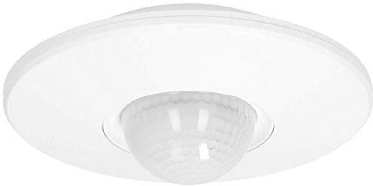 Ronde Bewegingsmelder met 3 Sensoren - 360 Graden Infrarood Sensor, IP20 - Aanpasbare LUX en Tijdinstelling voor Ledverlichting